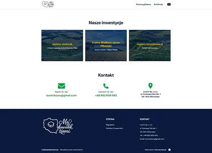 Widok projektu MojKawalekZiemi.pl