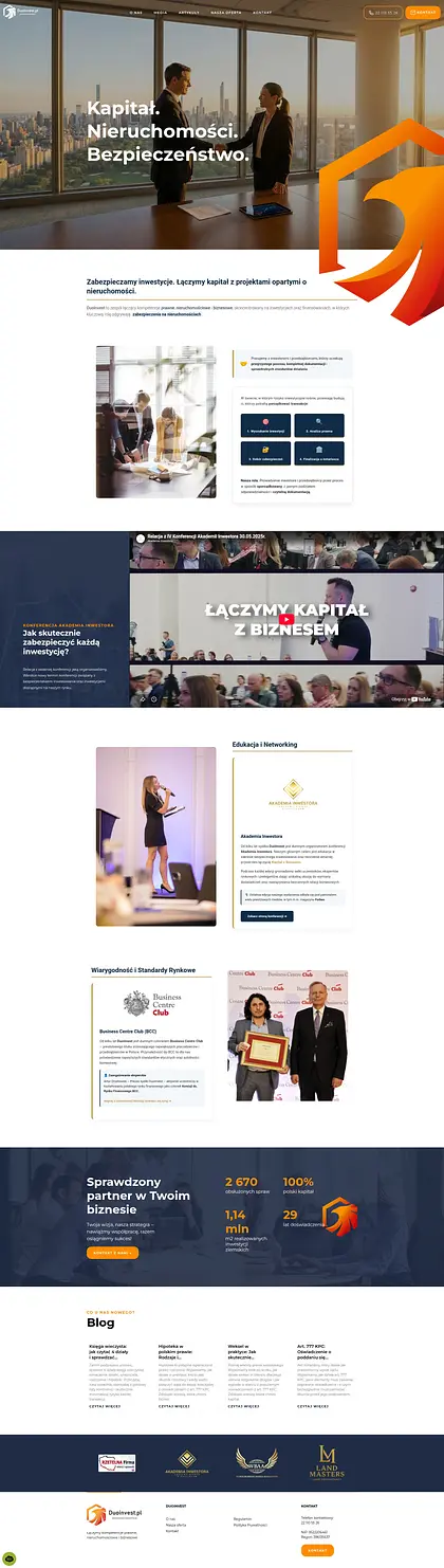 Widok projektu DuoInvest.pl