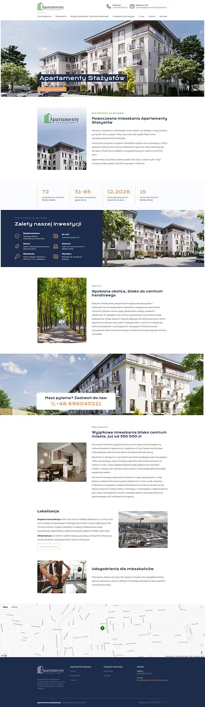 Widok projektu ApartamentyStazystow.pl