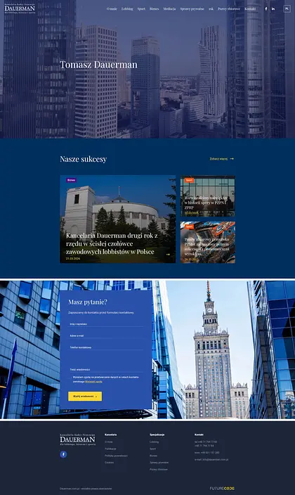 Widok projektu Dauerman.com.pl