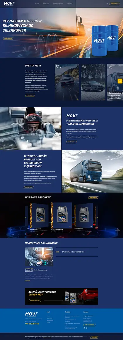 Widok projektu MoviOil.pl